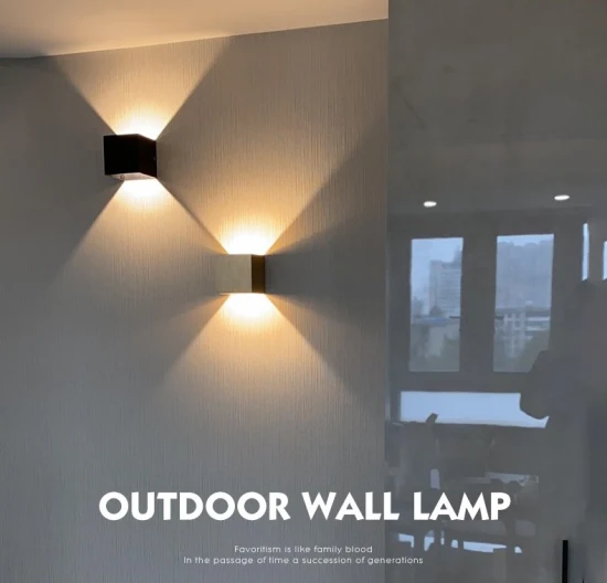 Iluminação doméstica chinesa Luzes quadradas de parede LED decorativas